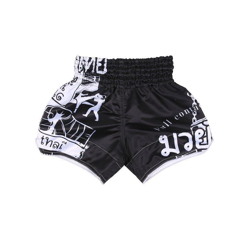 Children's model boxing pants KIDS martial arts clothing training clothes ufc combat clothing Muay Thai shorts soft breathable