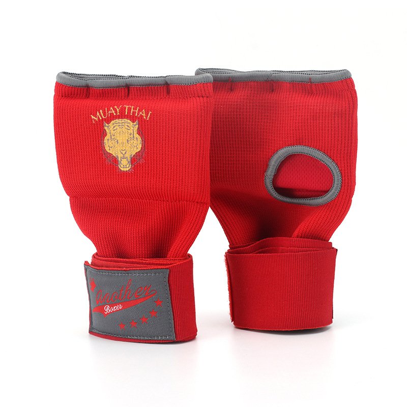 Gel Boxing Gloves Half Finger Gloves Sparring Fighting Lazy Quick Wrap Bandage Bandage Hand Protector Cloth Muay Thai Men's and Women's
